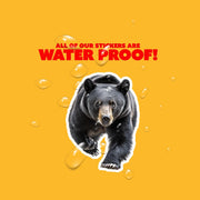 Running Black Bear Sticker | Black Bear | Run Bear Sticker