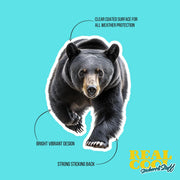 Running Black Bear Sticker | Black Bear | Run Bear Sticker