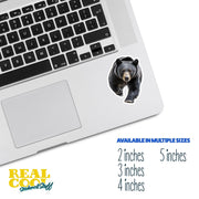 Running Black Bear Sticker | Black Bear | Run Bear Sticker