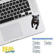 American Bulldog Sticker | Running American Bulldog Sticker