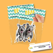 American Bulldog Sticker | Running American Bulldog Sticker | Gray Bulldog Sticker