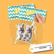 American Bulldog Sticker | Running American Bulldog Sticker | White Bulldog Sticker