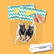 Beauceron Sticker | Running Beauceron Dog Sticker