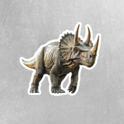 Triceratops Sticker | Dinosaur Water Bottle Sticker | Triceratops Decal