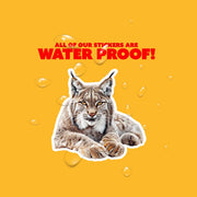 Lynx Sticker Decal for Laptop, Water Bottle & Scrapbook - Durable Vinyl Art, Animal Lover Gift, Wildlife Sticker