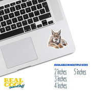 Lynx Sticker Decal for Laptop, Water Bottle & Scrapbook - Durable Vinyl Art, Animal Lover Gift, Wildlife Sticker