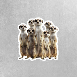 Meerkat Sticker | Meerkat Family Sticker | Meerkat Group Sticker