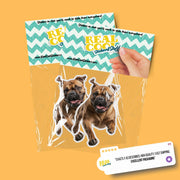 Bullmastiff Running Sticker - Bullmastiff Decal for Water Bottles, Car & Laptop - Cute Bullmastiff Dog Vinyl Art