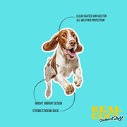 Bracco Italiano Running Sticker - Bracco Italiano Decal for Water Bottles, Car & Laptop - Cute Bracco Italiano Dog Vinyl Art