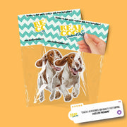 Bracco Italiano Running Sticker - Bracco Italiano Decal for Water Bottles, Car & Laptop - Cute Bracco Italiano Dog Vinyl Art