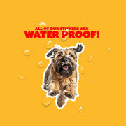 Briard Running Sticker - Briard Decal for Water Bottles, Car & Laptop - Cute Briard Dog Vinyl Art