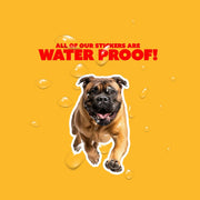 Mastiff Running Sticker - Mastiff Decal for Water Bottles, Car & Laptop - Cute Mastiff Dog Vinyl Art