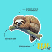 Sloth Sticker | Cute Sleeping Sloth | Sloth Napping Sticker
