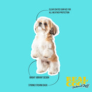 Shih-Tzu Standing Sticker - Shih-Tzu Decal for Water Bottles, Car & Laptop - Cute Shih-Tzu Dog Vinyl Decal