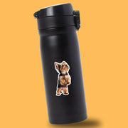 Yorkie Standing Sticker - Yorkshire Terrier Decal for Water Bottles, Car & Laptop - Cute Yorkie Dog Vinyl Art