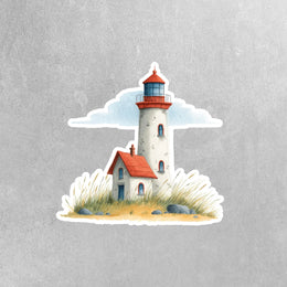 Lighthouse Sticker | Watercolor Lighthouse Sticker | Lighthouse Decal