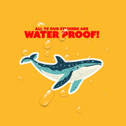 Whimsical Whale Sticker | Whale Sticker | Hand Drawn Whale Sticker
