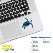 Whimsical Sea Turtle Sticker | Sea Turtle Sticker | Hand Drawn Sea Turtle Sticker