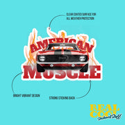 American Muscle Car Sticker | Muscle Car Decal | Hot Rod Sticker