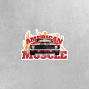 American Muscle Car Sticker | Muscle Car Decal | Hot Rod Sticker