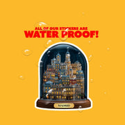 Madrid City Sticker | Madrid In A Glassdome Sticker | Spain Sticker