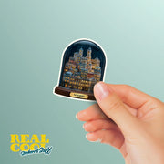 Madrid City Sticker | Madrid In A Glassdome Sticker | Spain Sticker