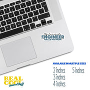 My Favorite Engineer Sticker Calls Me Mom Sticker | Engineer Sticker