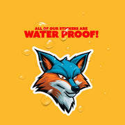 Fox Head Sticker - Durable Waterproof Decal for Laptops, Cars & Scrapbooks, Cute Animal Vinyl Sticker Gift