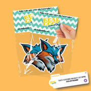 Fox Head Sticker - Durable Waterproof Decal for Laptops, Cars & Scrapbooks, Cute Animal Vinyl Sticker Gift