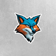 Fox Head Sticker - Durable Waterproof Decal for Laptops, Cars & Scrapbooks, Cute Animal Vinyl Sticker Gift