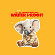 Baby Elephant Sticker | Elephant Sticker | Small Elephant Decal