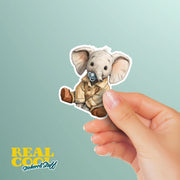 Baby Elephant Sticker | Elephant Sticker | Small Elephant Decal