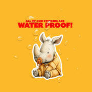 Baby Rhino Sticker | Rhino Sticker | Baby Rhinoceros Decal