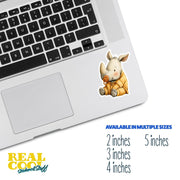 Baby Rhino Sticker | Rhino Sticker | Baby Rhinoceros Decal