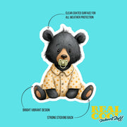 Baby Black Bear Sticker | Bear Sticker | Baby Bear Decal