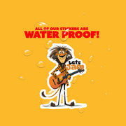 Lion Guitar Sticker | Funky Lion Sticker | Lets Jam Sticker