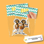 Lion Guitar Sticker | Funky Lion Sticker | Lets Jam Sticker