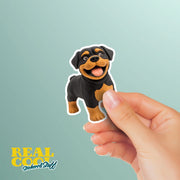 Rubber Rottweiler Sticker | Rotty Sticker | Rottweiler Decal