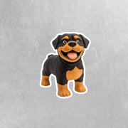 Rubber Rottweiler Sticker | Rotty Sticker | Rottweiler Decal