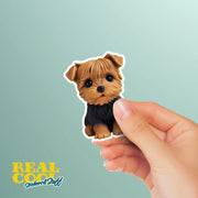 Rubber Yorkie Sticker | Yorkshire Terrier Sticker | Yorkie Decal