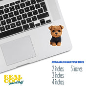 Rubber Yorkie Sticker | Yorkshire Terrier Sticker | Yorkie Decal