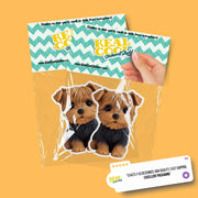 Rubber Yorkie Sticker | Yorkshire Terrier Sticker | Yorkie Decal