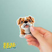 Rubber Bulldog Sticker | Bulldog Sticker | Bulldog Decal