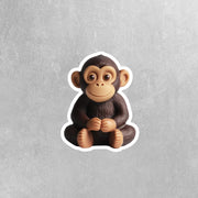 Rubber Monkey Sticker | Monkey Sticker | Monkey Decal
