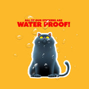 Blue Cat Sticker | Fat Cat Sticker | Cat Sticker