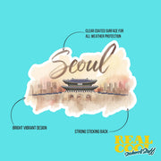 Seoul Sticker | Seoul Korea Sticker | Korea Decal