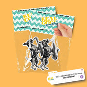 Dog Sticker | Saxophone Dog Sticker | Musical Dog Sticker