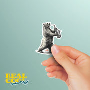 Bear Sticker | Saxophone Bear Sticker | Musical Bear Sticker
