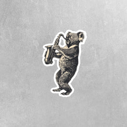 Koala Bear Sticker | Saxophone Koala Bear Sticker | Musical Koala Bear Sticker