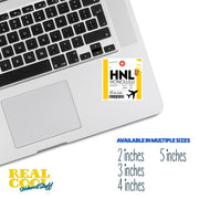 HNL Luggage Tag Sticker | Aviation Stickers | Honolulu Airport Sticker